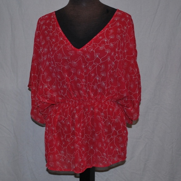 Mossimo Blouse Women's Red XL - Picture 1 of 5